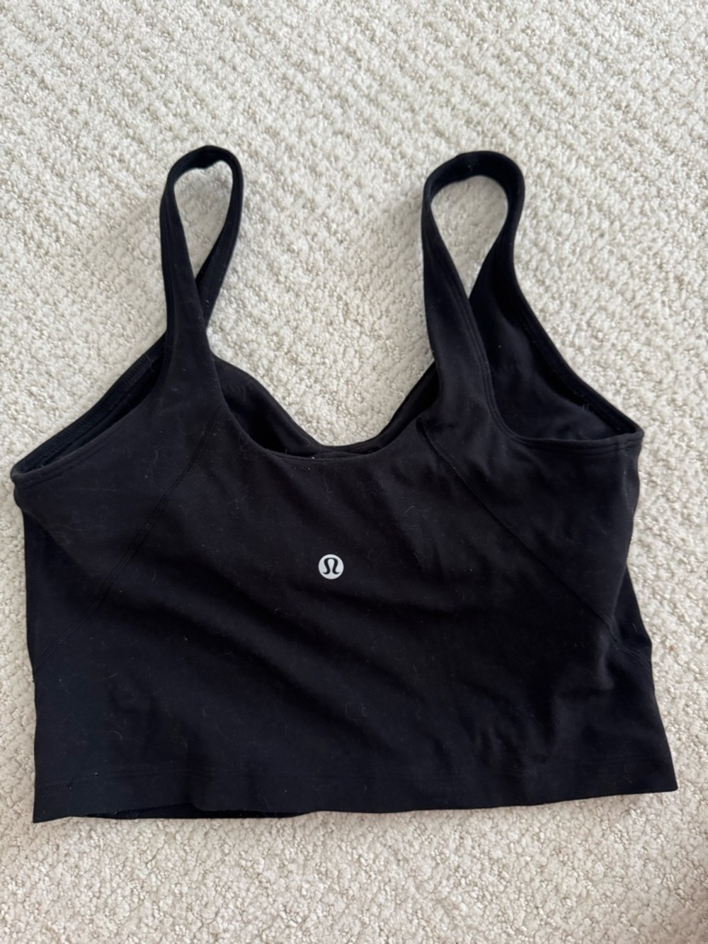 lululemon athletica Black Cropped Align Tank